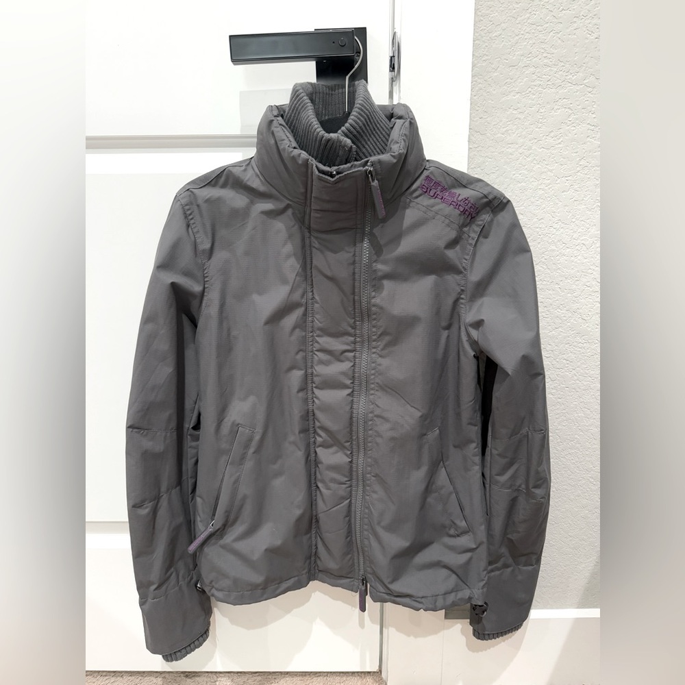 Superdry Windcheater, Japan, windbreaker jacket gray/purple